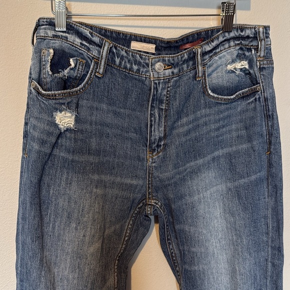 Pilcro by Anthropologie Heritige Boyfriend Distressed Jeans Sz 28 Cropped - Picture 2 of 16